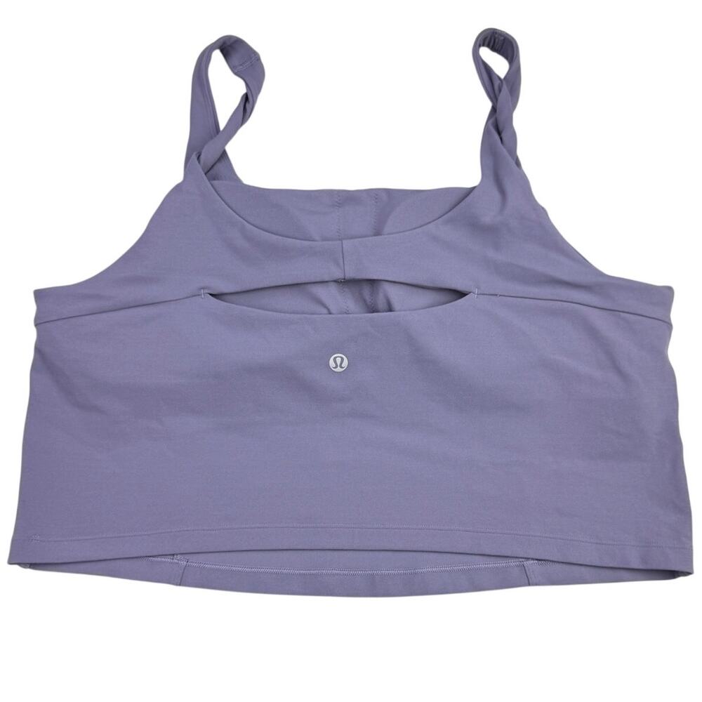 LULULEMON Align Twist-Strap Cropped Tank Top Size XL Grape Mist B/C Cup - Picture 4 of 6